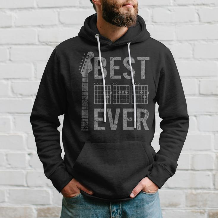 Best Dad Ever Chord Guitar Guitarist Fathers Day Musician Hoodie Gifts for Him