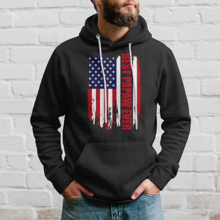 Best Papaw Ever Us Flag Patriotic 4Th Of July American Flag Hoodie Gifts for Him