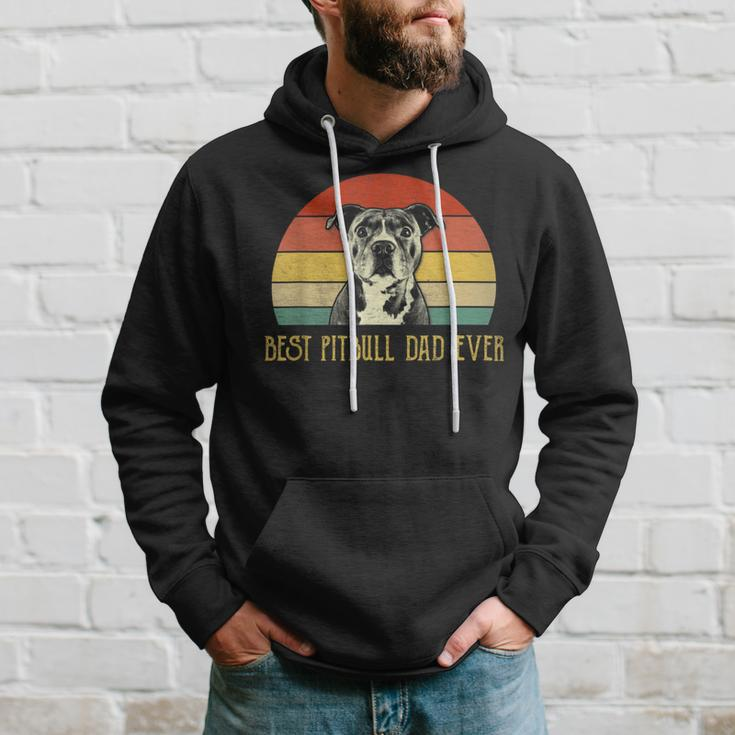 Best Pitbull Dad Ever Pitbull Dog Lovers Fathers Day Hoodie Gifts for Him