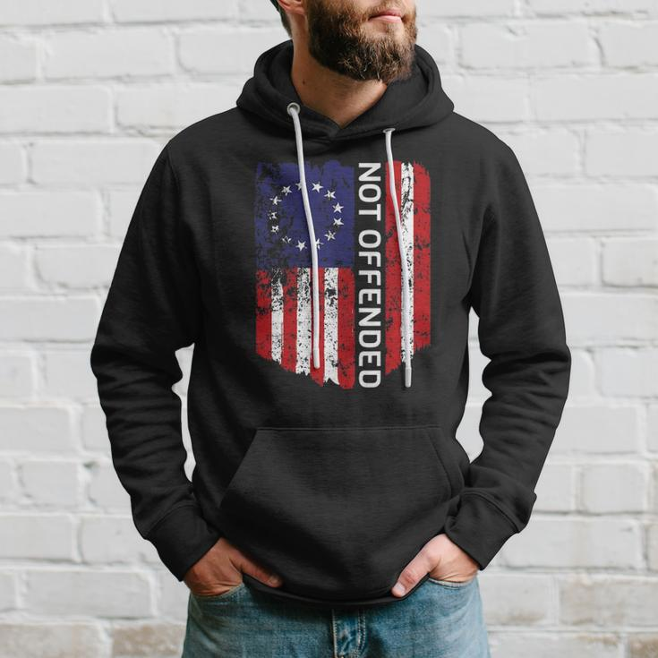 Betsy Ross Flag 1776 Not Offended Vintage American Flag Usa Hoodie Gifts for Him