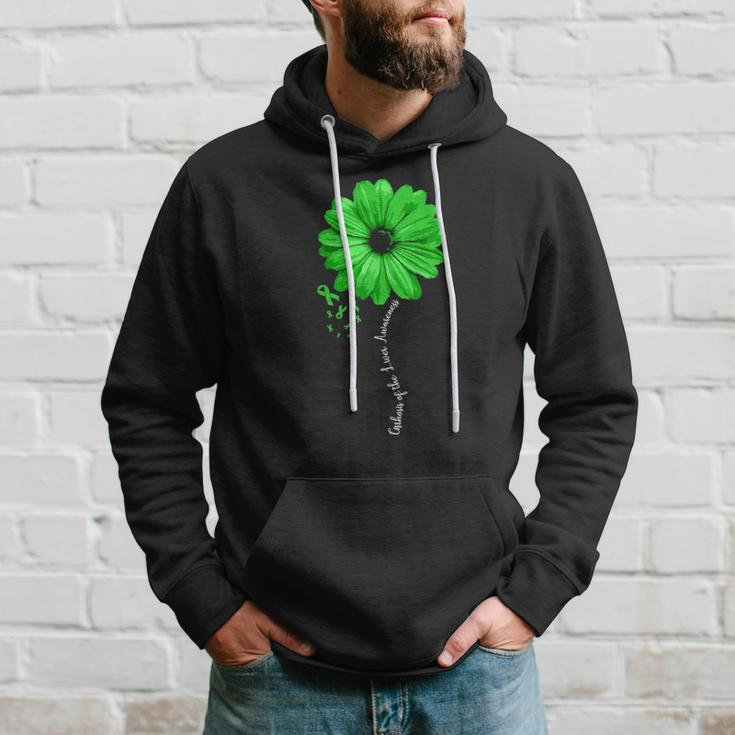 Cirrhosis Of The Liver Awareness Warrior Pretty Ribbon Hoodie Gifts for Him