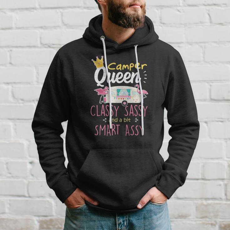 Classy Sassy Camper Queen - Travel Trailer Rv Gift - Camping Hoodie Gifts for Him