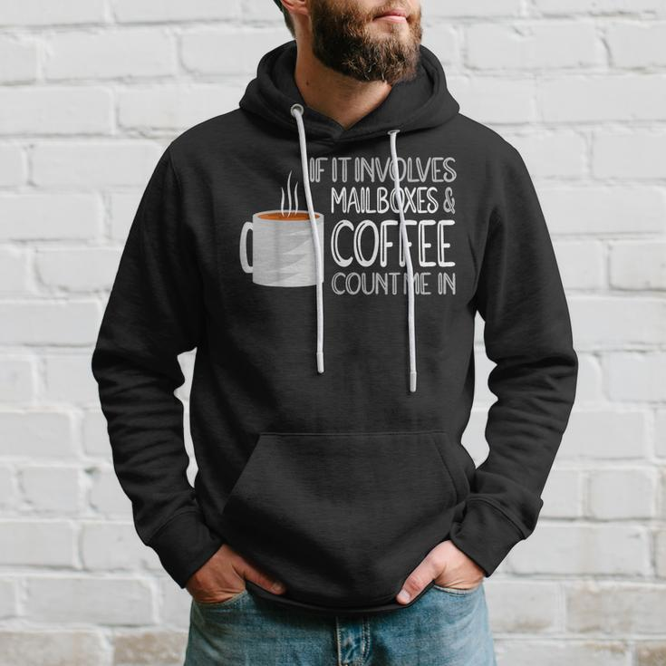 Coffee & Mailboxes Postal Worker Post Office Hoodie Gifts for Him
