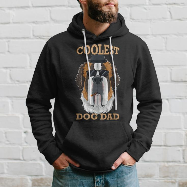 Coolest Dog Dad I Saint Bernard Dad I Saint Bernard Hoodie Gifts for Him
