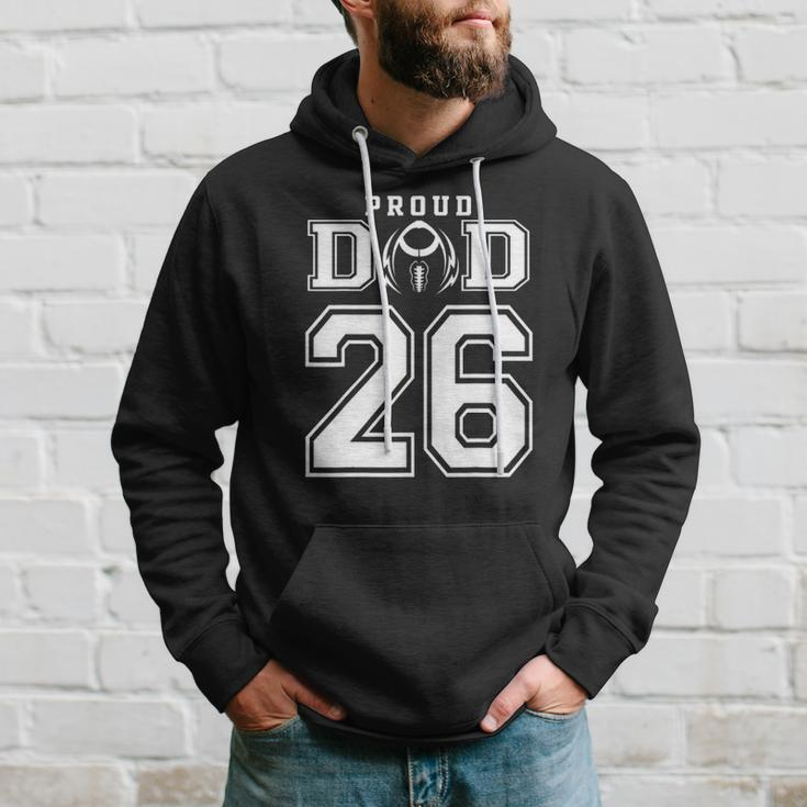 Custom Proud Football Dad Number 26 Personalized For Men Hoodie Gifts for Him
