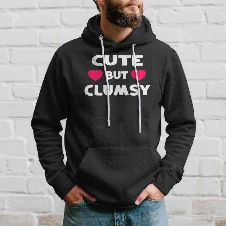 Cute But Clumsy For Those Who Trip A Lot Funny Kawaii Joke Hoodie Gifts for Him
