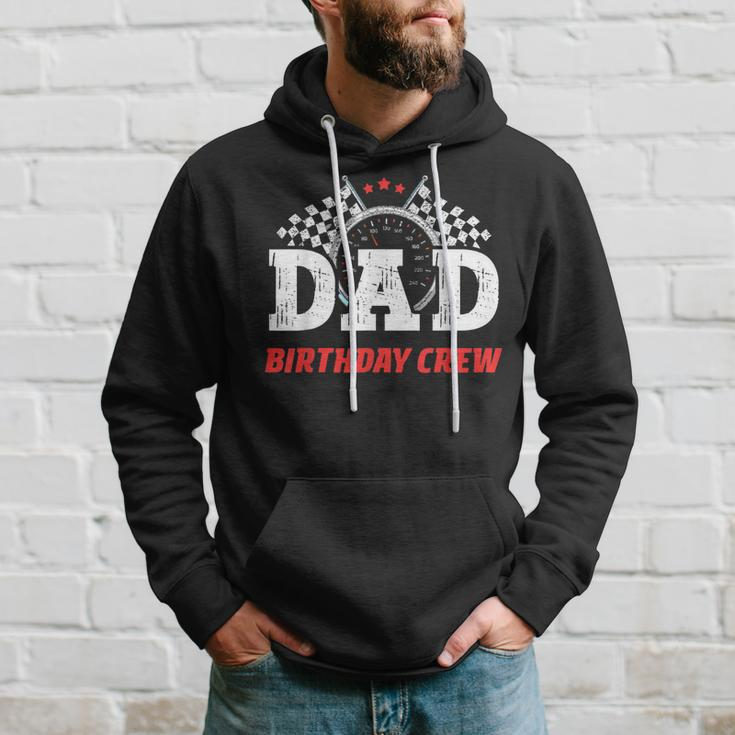 Dad Birthday Crew Race Car Racing Car Driver Daddy Papa Hoodie Gifts for Him