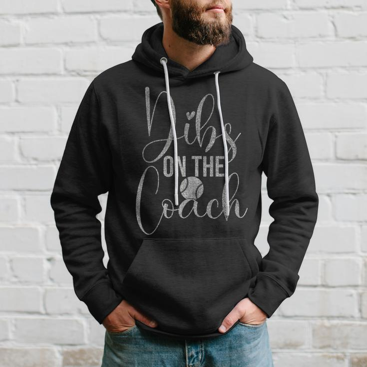 Dibs On The Baseball Coach Funny Baseball Coach Hoodie Gifts for Him