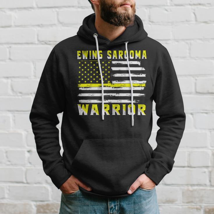 Ewings Sarcoma Warrior Usa Flag United States Flag Yellow Ribbon Ewings Sarcoma Ewings Sarcoma Awareness Hoodie Gifts for Him