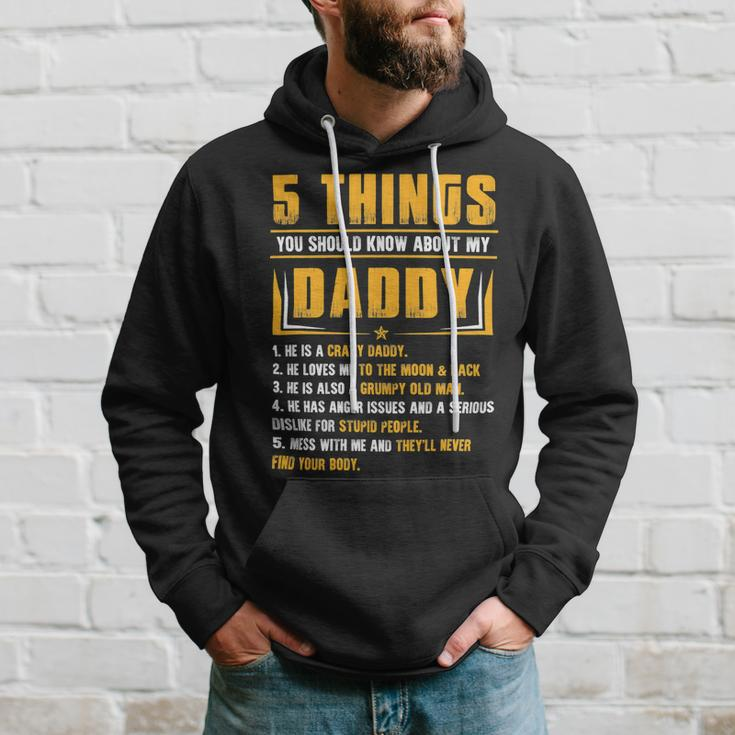 Father Grandpa 5 Things You Should Know About My Daddy Fathers Day 12 Family Dad Hoodie Gifts for Him