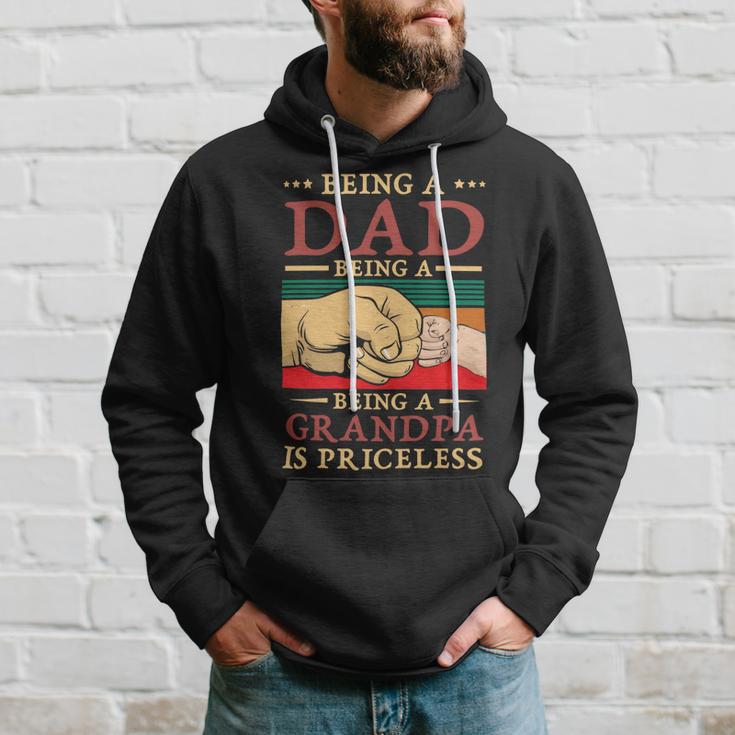 Father Grandpa Being A Dad Is An Honor Being A Grandpa Is Priceless114 Family Dad Hoodie Gifts for Him