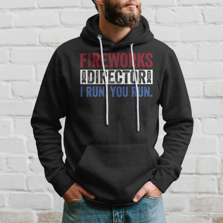 Fireworks Director Funny 4Th Of July Red White & Blue Hoodie Gifts for Him