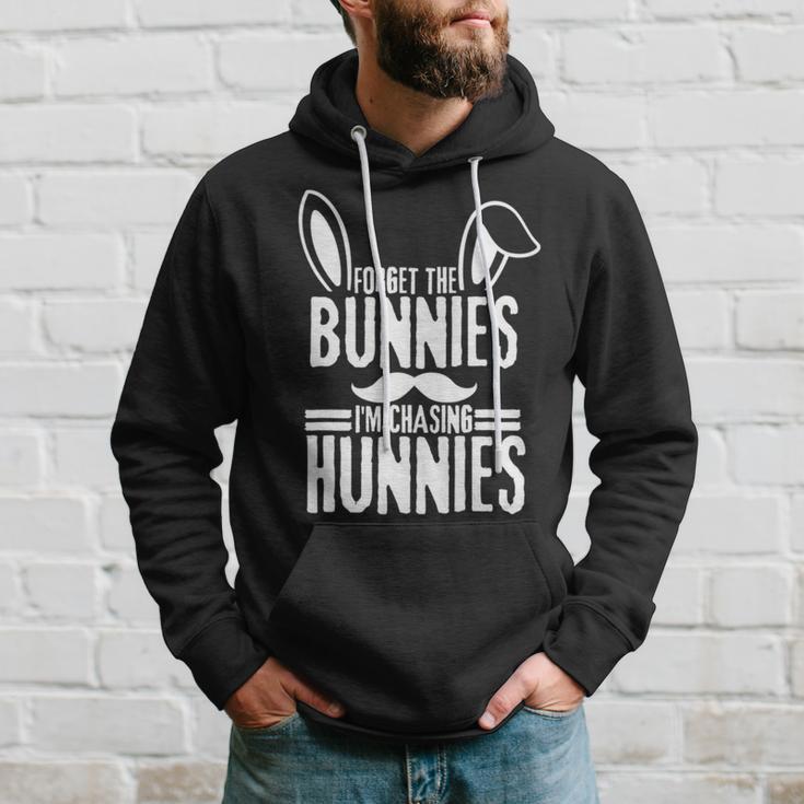 Forget The Bunnies Im Chasing Hunnies Funny Hoodie Gifts for Him