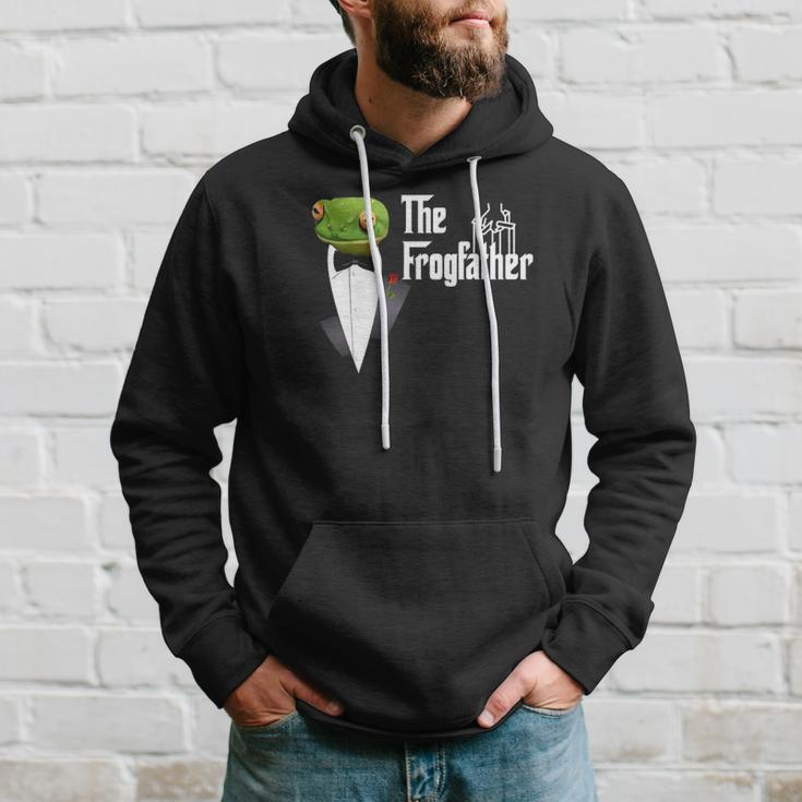 Frog Father Or Frogfather For Frogs Fan Frog Lovers Hoodie Gifts for Him