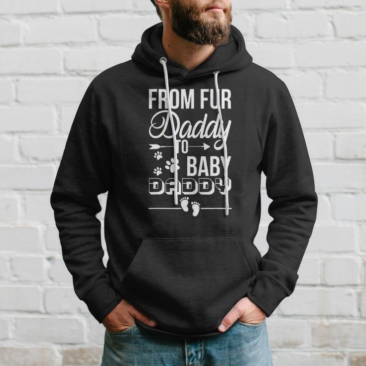 From Fur Daddy To Baby Daddy - Dad Fathers Day Pregnancy Hoodie Gifts for Him