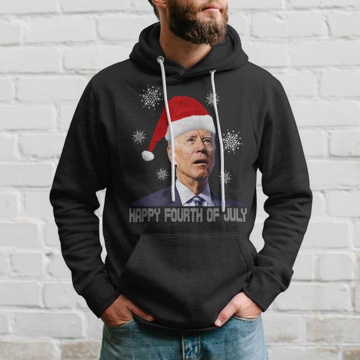 Funny Anti Joe Biden Happy 4Th Of July Merry Christmas Hoodie Gifts for Him