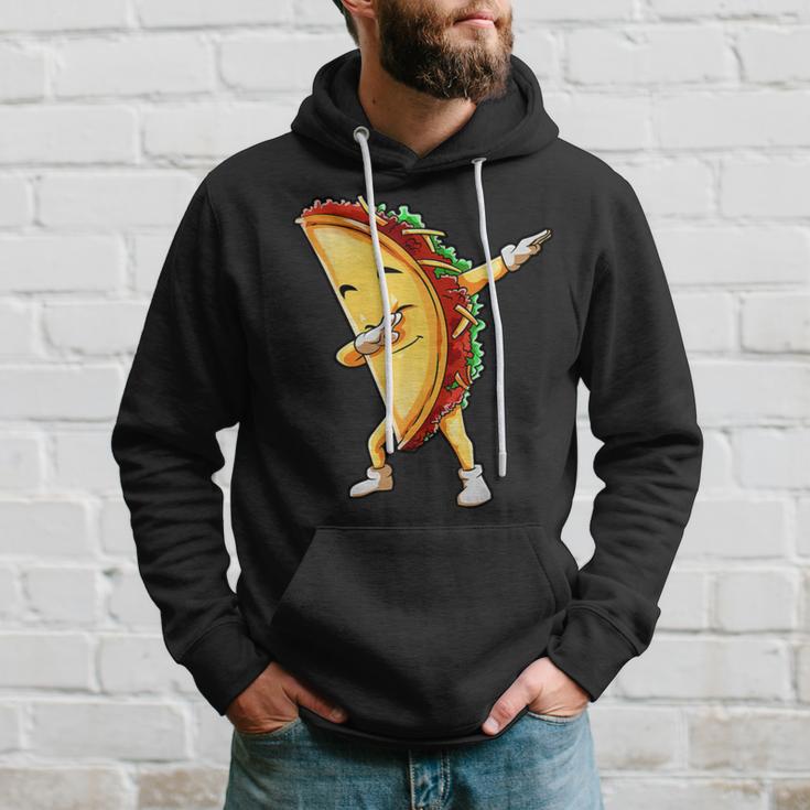 Funny Dabbing Taco Cinco De May Mexican Food Hoodie Gifts for Him