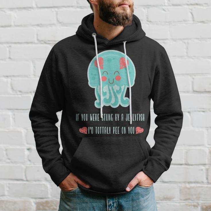 Funny Jellyfish Sting Valentines Day Gift For Love Hoodie Gifts for Him