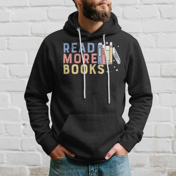 Funny Read More Books Gift Hoodie Gifts for Him