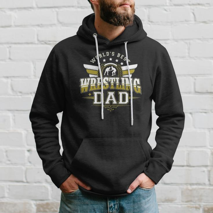 Gifts For Men Worlds Best Freestyle Wrestling Dad Hoodie Gifts for Him