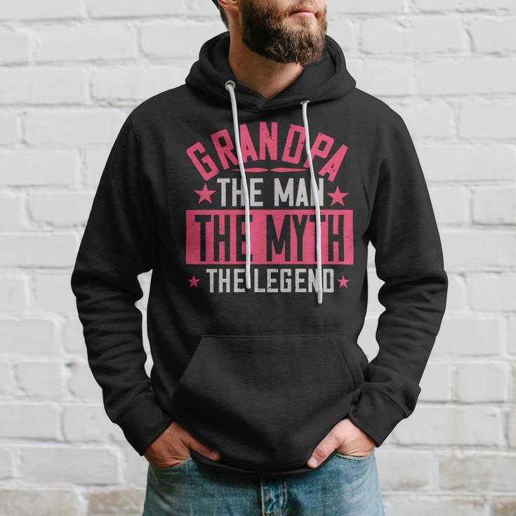 Grandpa The Man Themyth The Legend Papa T-Shirt Fathers Day Gift Hoodie Gifts for Him