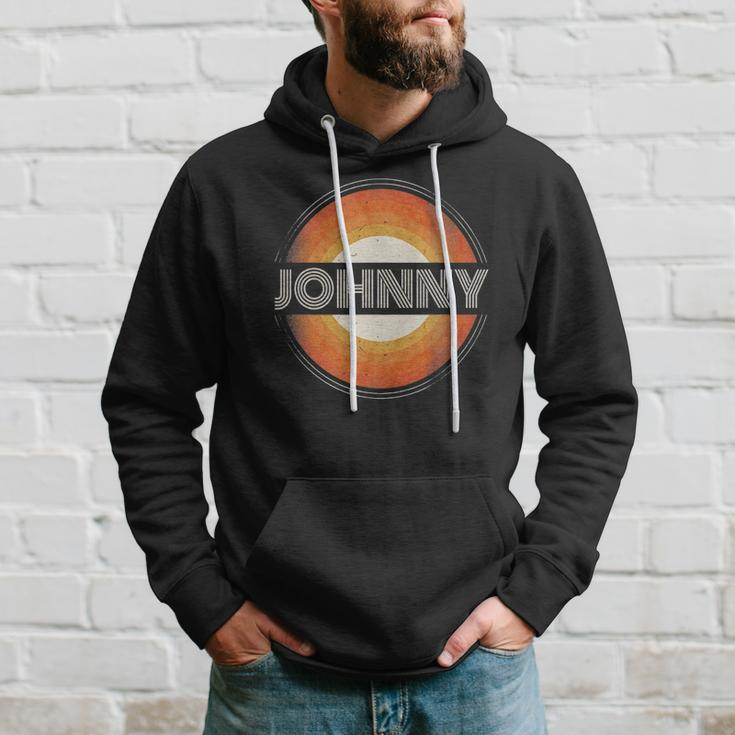 Graphic Tee First Name Johnny Retro Personalized Vintage Hoodie Gifts for Him
