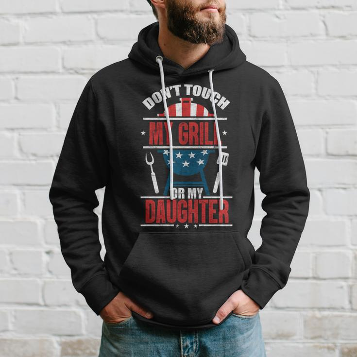 Grill Usa Flag 4Th Of July Patriotic Barbeque Dad Daddy Hoodie Gifts for Him