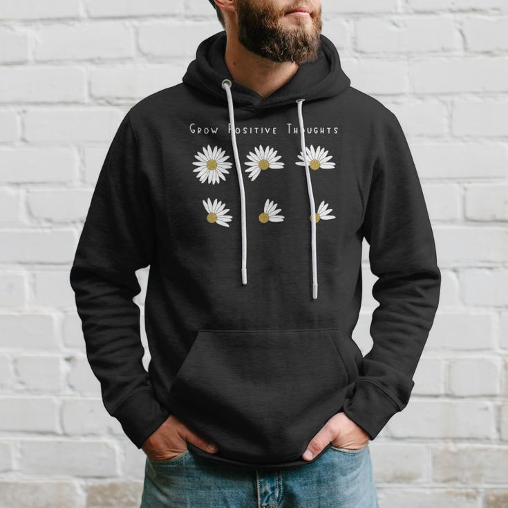 Grow Positive Thoughts Tee Floral Bohemian Style Hoodie Gifts for Him