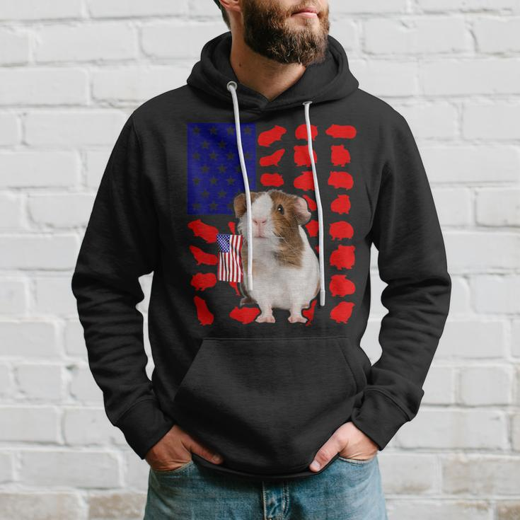 Guinea Pig American Flag 4Th Of July Lover Usa Patriotic Hoodie Gifts for Him