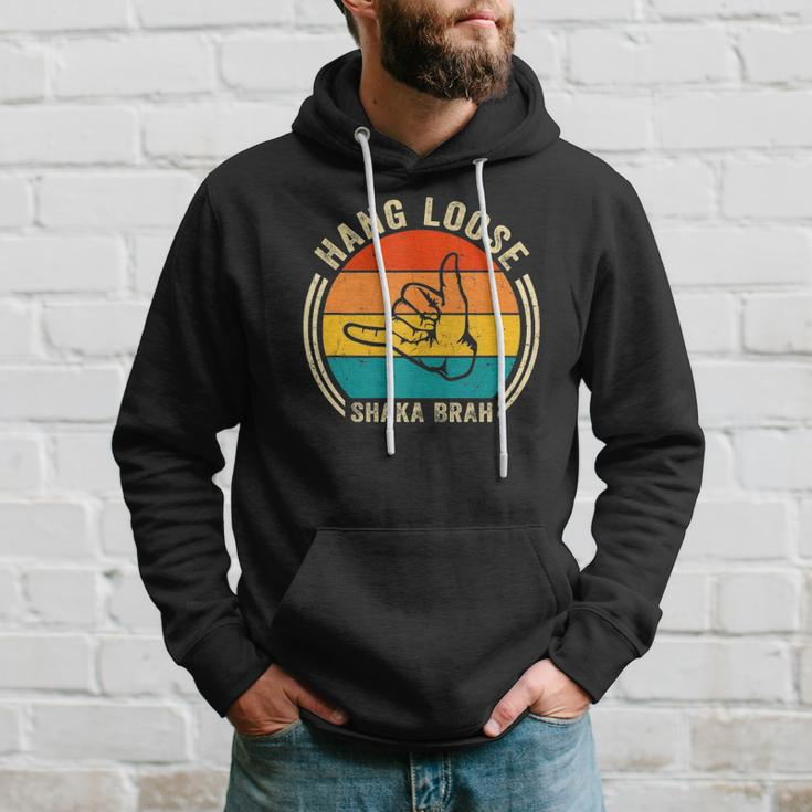 Hang Loose Shaka Brah Hand Sign Surfer Vibes Surfing Hawaii Hoodie Gifts for Him