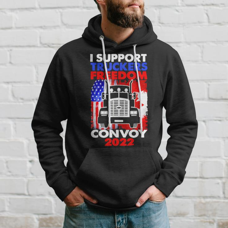 I Support Truckers Freedom Convoy 2022 V3 Hoodie Gifts for Him
