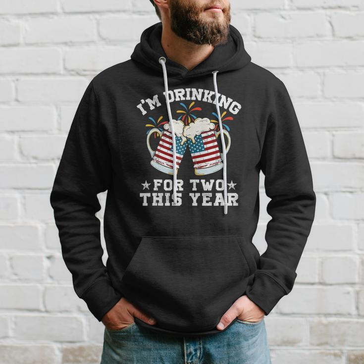 Im Drinking For Two This Year Pregnancy 4Th Of July Hoodie Gifts for Him