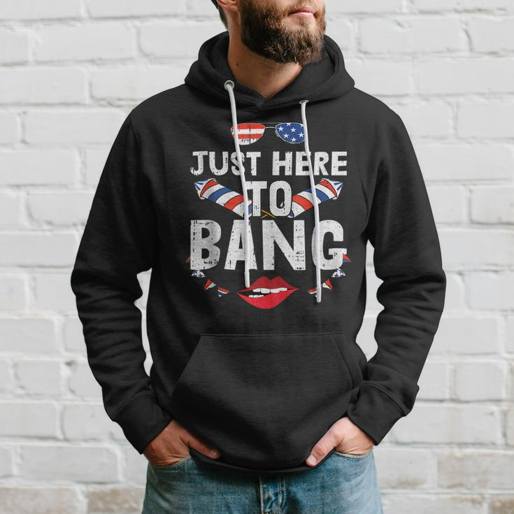 Im Just Here To Bang 4Th Of July Fireworks Fourth Of July Hoodie Gifts for Him