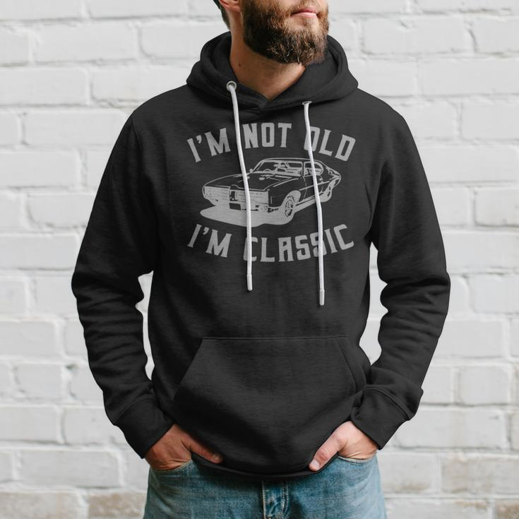 Im Not Old Im Classic Vintage Hot Rod Dad Grandpa Hoodie Gifts for Him