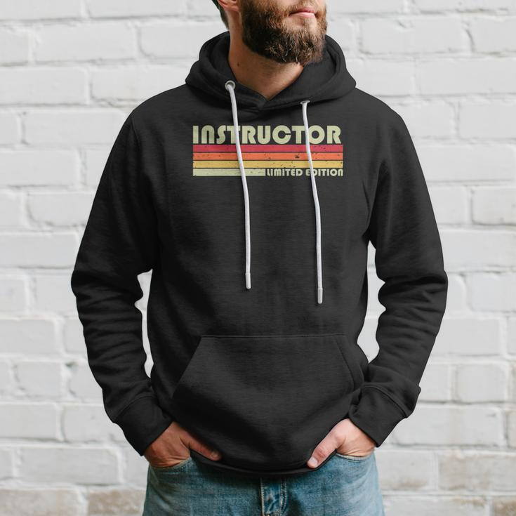 Instructor Funny Job Title Professional Worker Idea Hoodie Gifts for Him