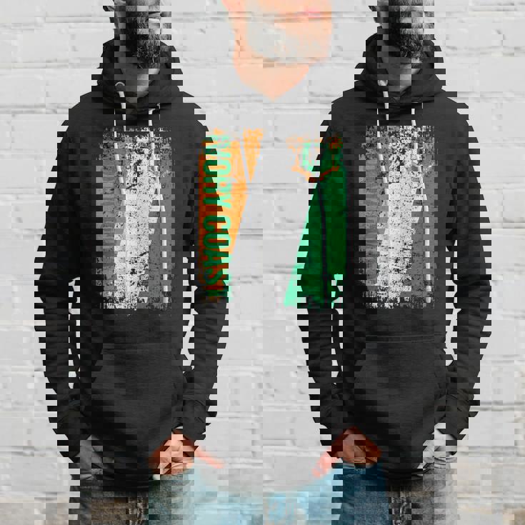 Ivory Coast Flag Vintage Distressed Ivory Coast Hoodie Gifts for Him