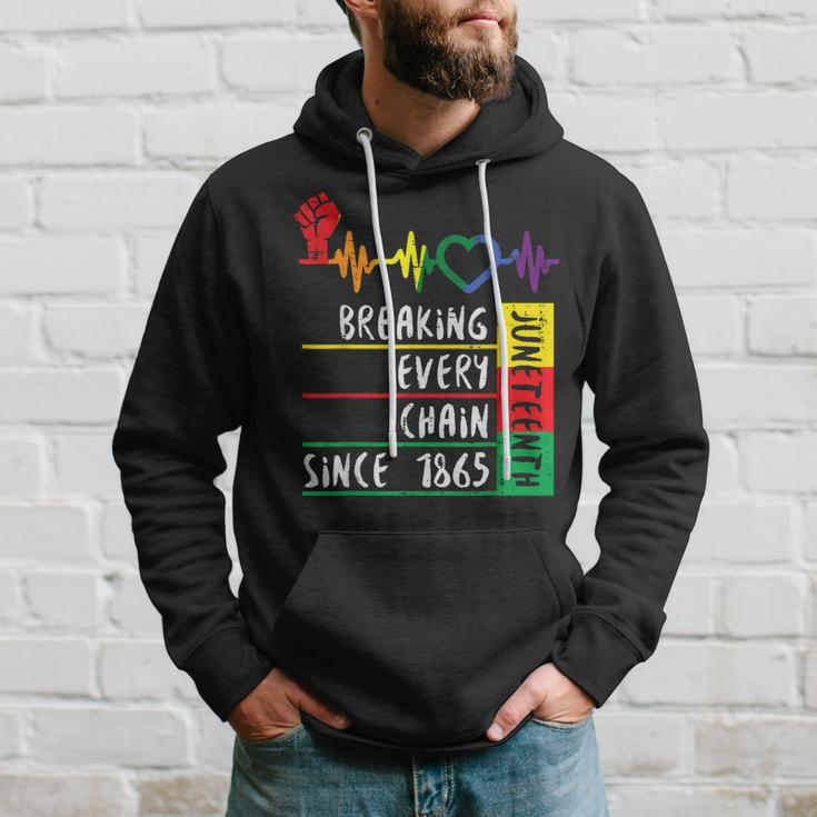 Juneteenth Breaking Every Chain Since 1865 Hoodie Gifts for Him