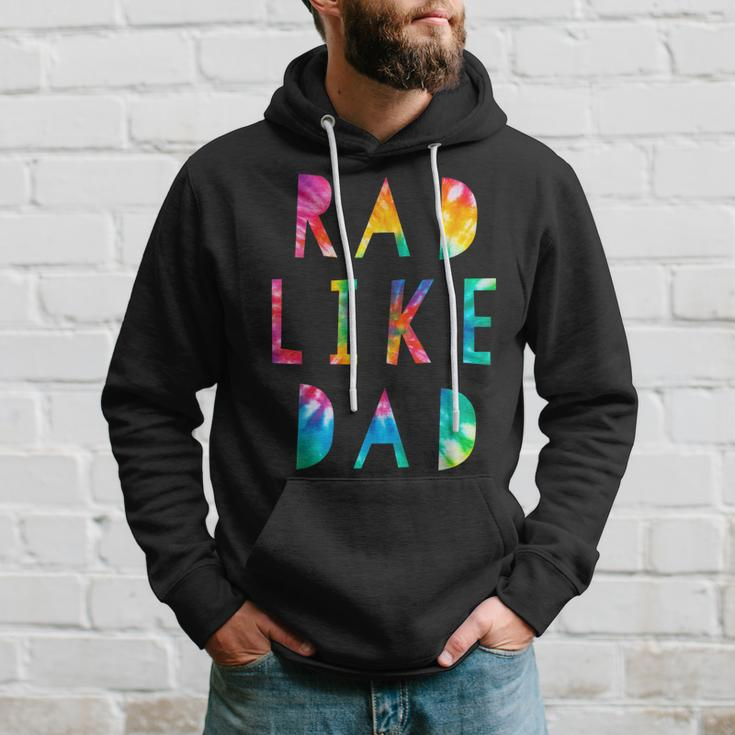 Kids Rad Like Dad Tie Dye Funny Father’S Day Kids Boys Son Hoodie Gifts for Him