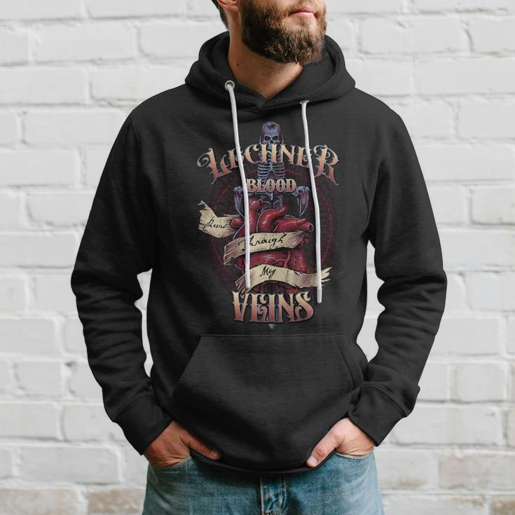 Lechner Blood Runs Through My Veins Name Hoodie Gifts for Him