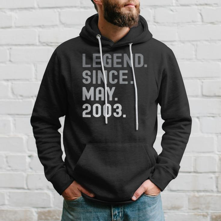 Legend Since May 2003 19 Years Old 19Th Birthday Gifts Hoodie Gifts for Him