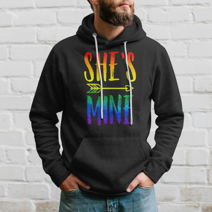 Lgbt Pride Shes Mine Im Her Lesbian Couple Matching Lover Hoodie Gifts for Him