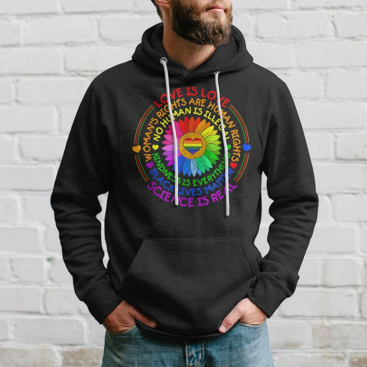 Love Is Love Science Is Real Kindness Is Everything Lgbt Hoodie Gifts for Him