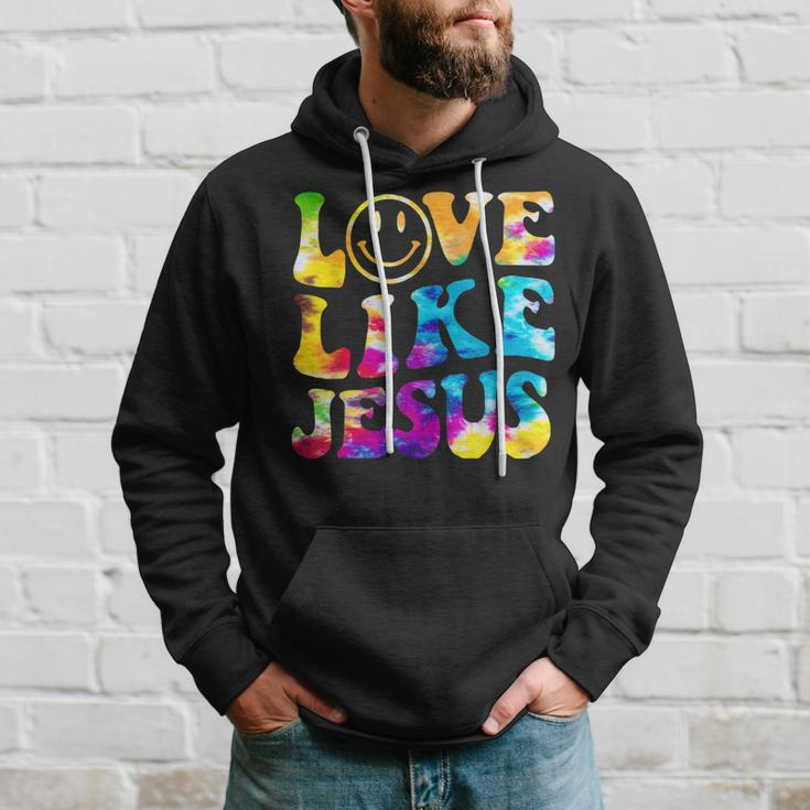 Love Like Jesus Tie Dye Faith Christian Jesus Men Women Kid Hoodie Gifts for Him