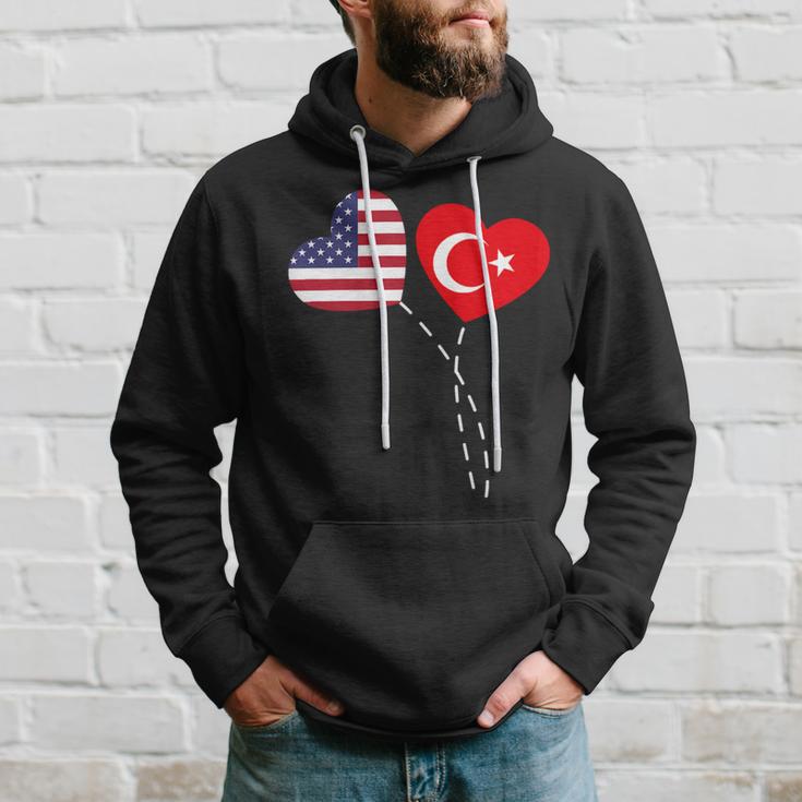 Loving Usa Turkey Flag Heart Turkish 13 Shirt Hoodie Gifts for Him