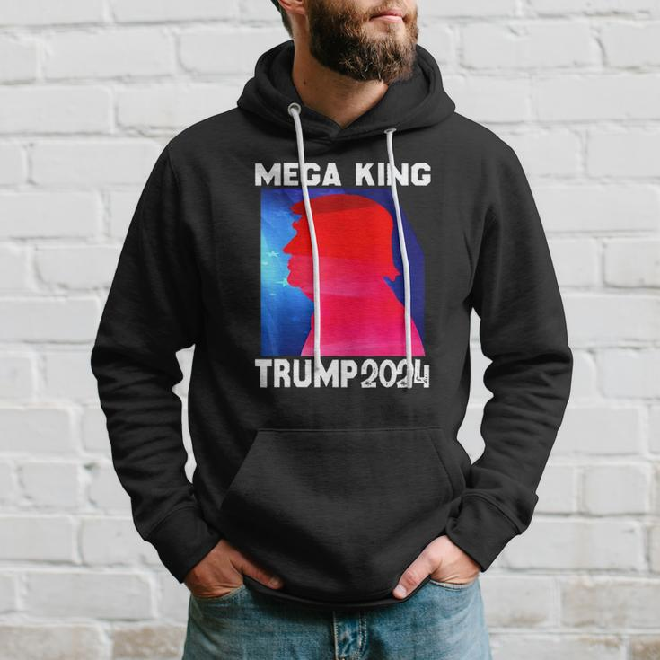 Mega King Usa Flag Proud Ultra Maga Trump 2024 Anti Biden Hoodie Gifts for Him