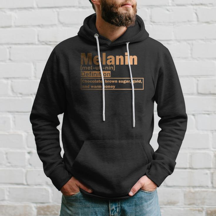 Melanin Definition African Black History Month Juneteenth Hoodie Gifts for Him