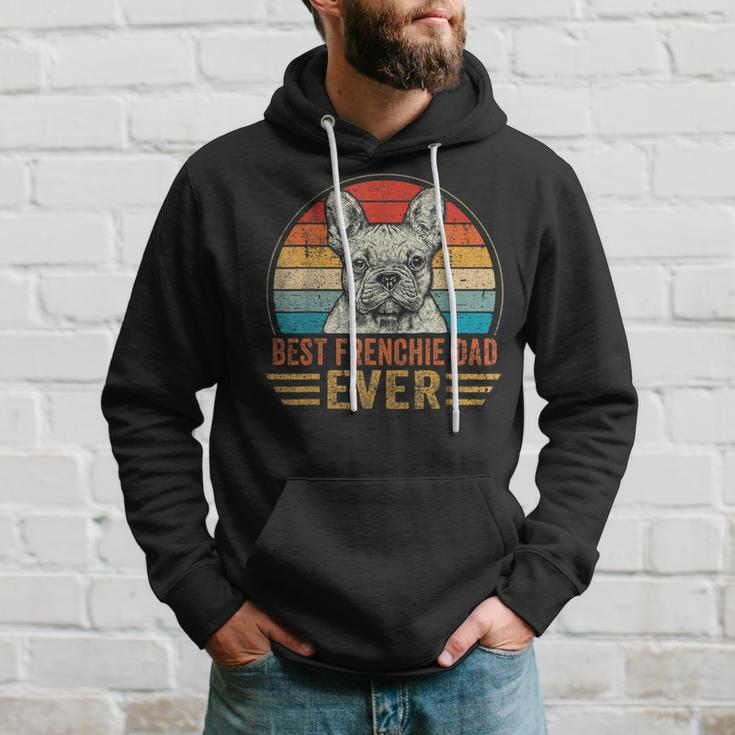 Mens Best Frenchie Dad Ever French Bulldog Lover Fathers Day Hoodie Gifts for Him
