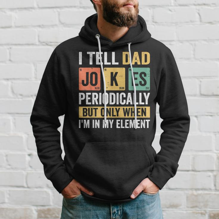 Mens Daddy I Tell Dad Jokes Periodically Fathers Day Hoodie Gifts for Him