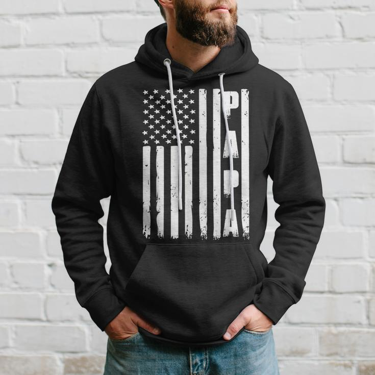 Mens Fathers Day - Best Dad Ever Usa American Flag Hoodie Gifts for Him