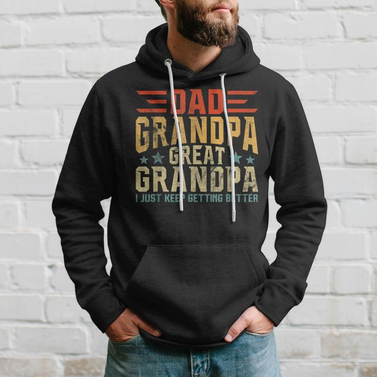 Mens Fathers Day From Grandkids Dad Grandpa Great Grandpa Hoodie Gifts for Him